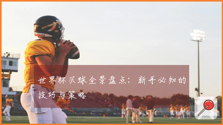 世界杯买球全景盘点：新手必知的技巧与策略